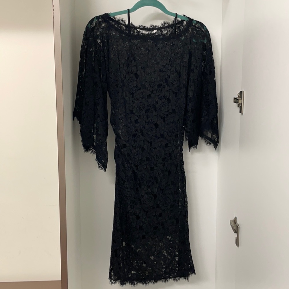 Diane von Furstenberg black dress